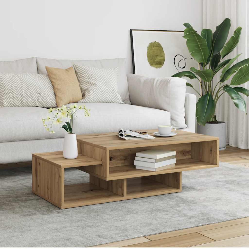 Stolić za kavu boja hrasta 105 x 55 x 32 cm konstruirano drvo