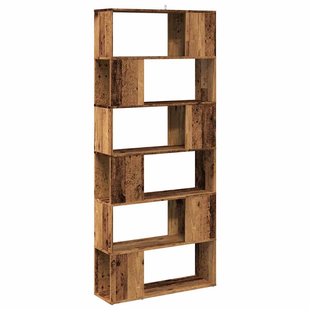 Ormar za knjige/Sobna pregrada staro drvo 80x24x186 cm