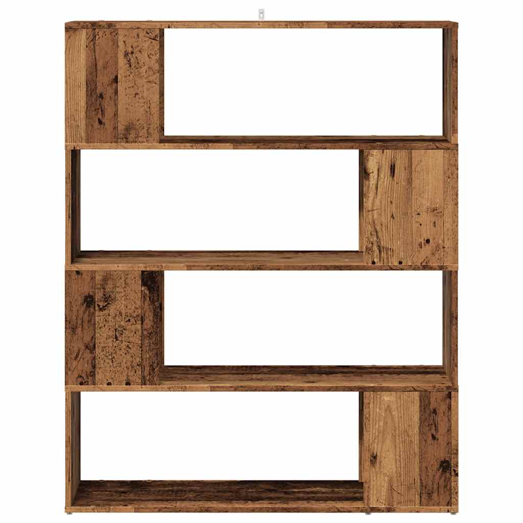 Ormarić za knjige/Sobna pregrada staro drvo 100x24x124,5 cm