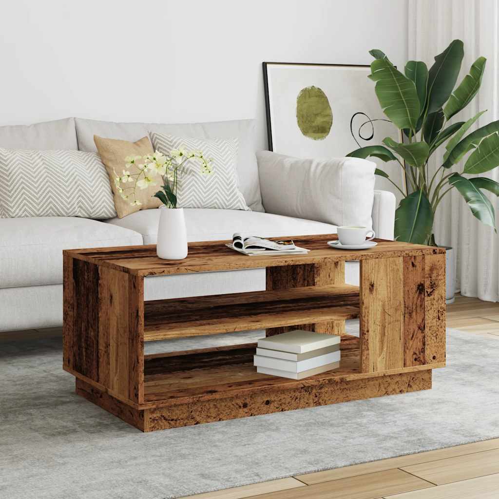Stol za kavu staro drvo 102x55x43 cm konstruirano drvo