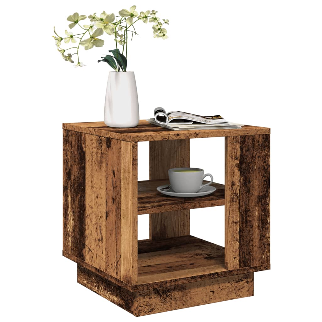 Stol za kavu staro drvo 40x40x43 cm konstruirano drvo