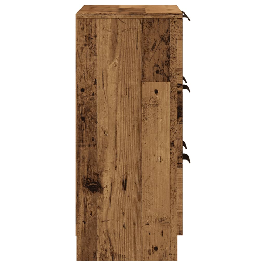 Komoda boja starog drva 60 x 30 x 70 cm od konstruiranog drva