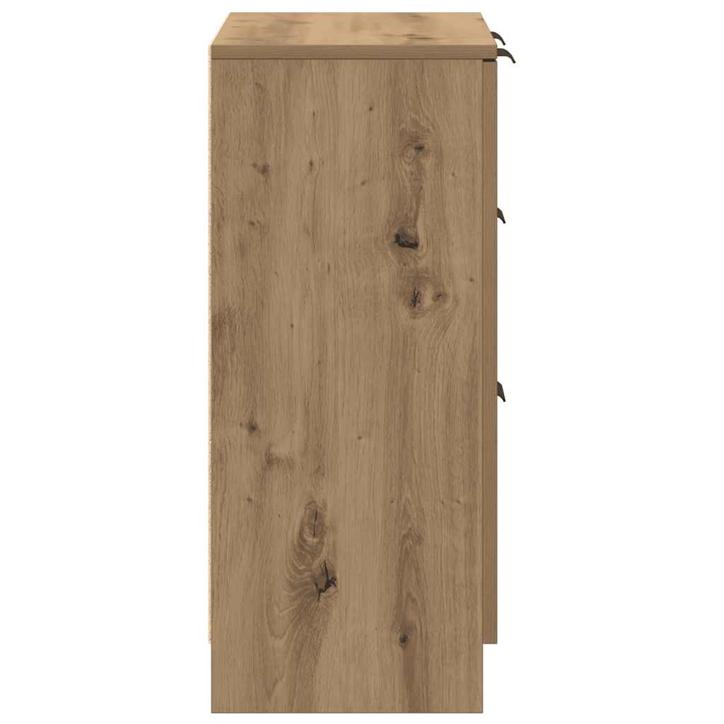 Komoda boja hrasta artisan 60x30x70 cm od konstruiranog drva
