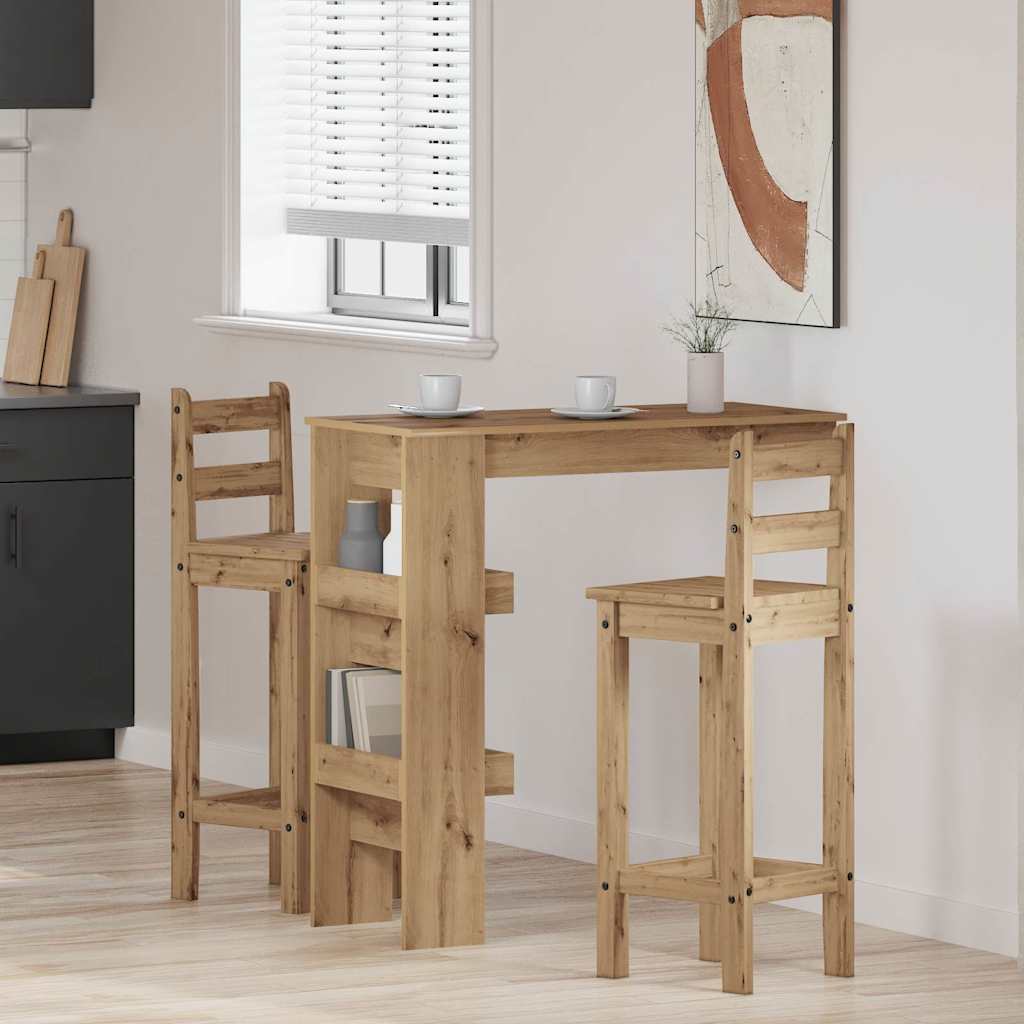 Zidni barski stol Artisan hrast 102x45x103,5 cm izrađeno drvo