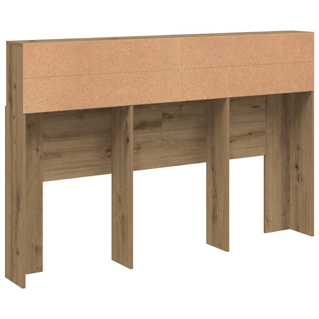 Uzglavni ormarić Artisan hrast 160x19x103,5 cm izrađeno drvo