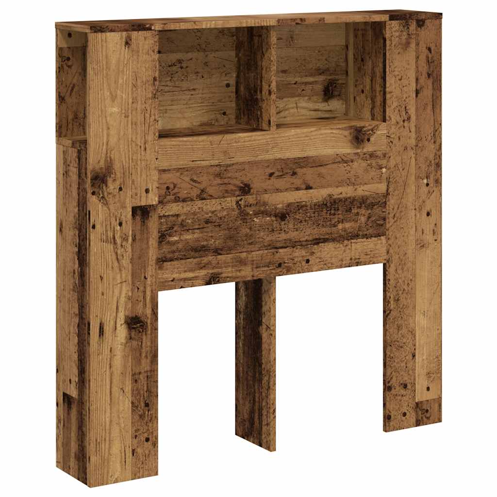 Uzglavni ormarić staro drvo 100x18,5x102,5 cm konstruirano drvo