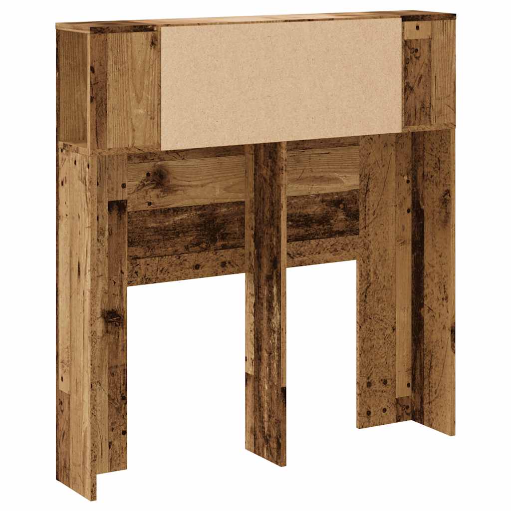 Uzglavni ormarić staro drvo 100x18,5x102,5 cm konstruirano drvo