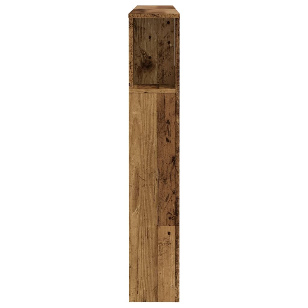 Uzglavni ormarić staro drvo 140x18,5x102,5 cm konstruirano drvo