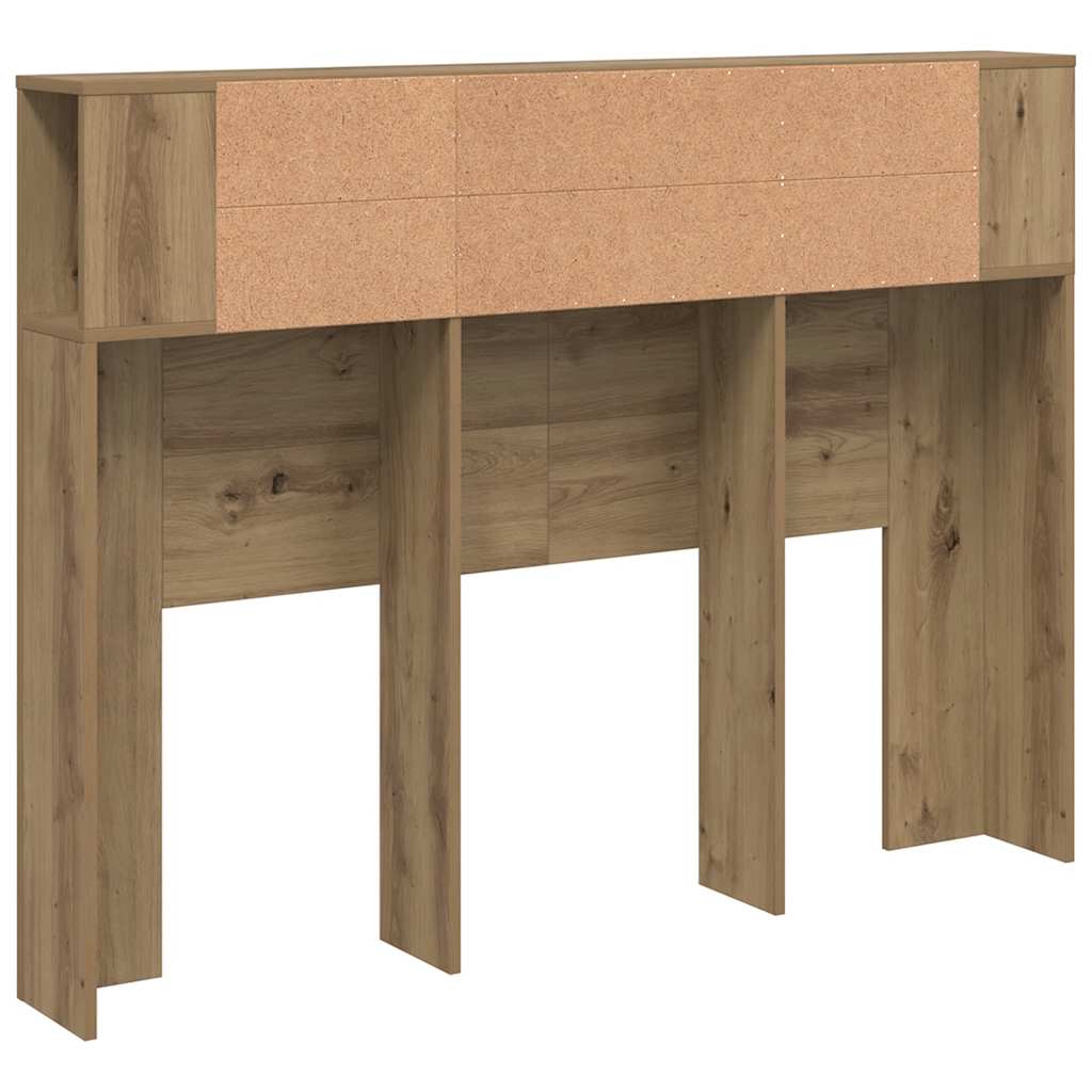 Ormarić s uzglavljem Artisan hrast 140x18,5x102,5 cm Konstruirano drvo