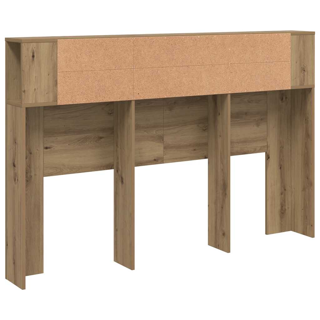 Ormarić s uzglavljem Artisan hrast 160x18,5x103,5 cm Konstruirano drvo