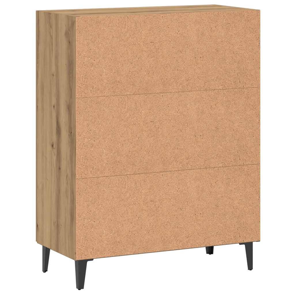 Komoda boja hrasta artisan 70x34x90 cm od konstruiranog drva