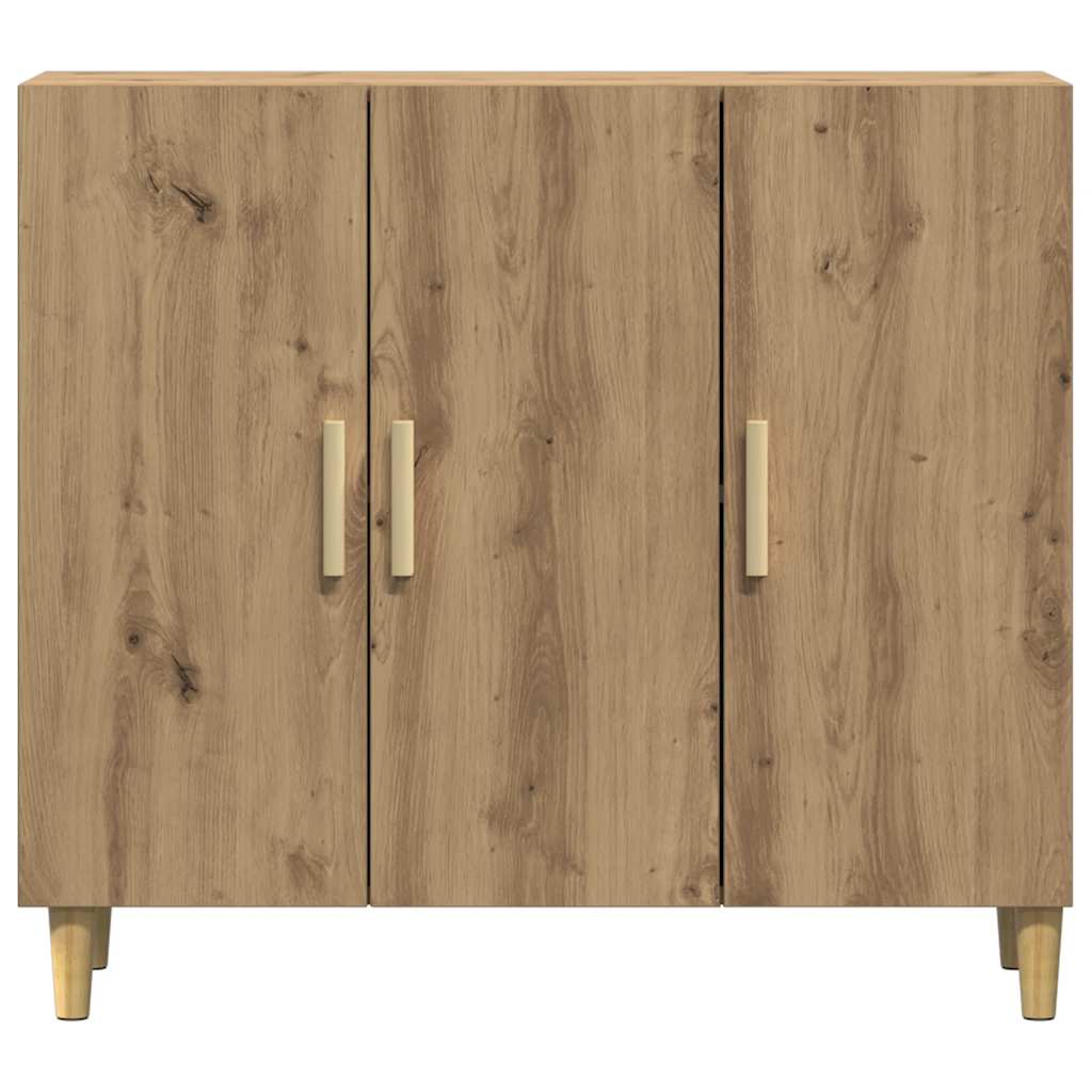 Komoda boja hrasta artisana 90 x 34 x 80 cm konstruirano drvo