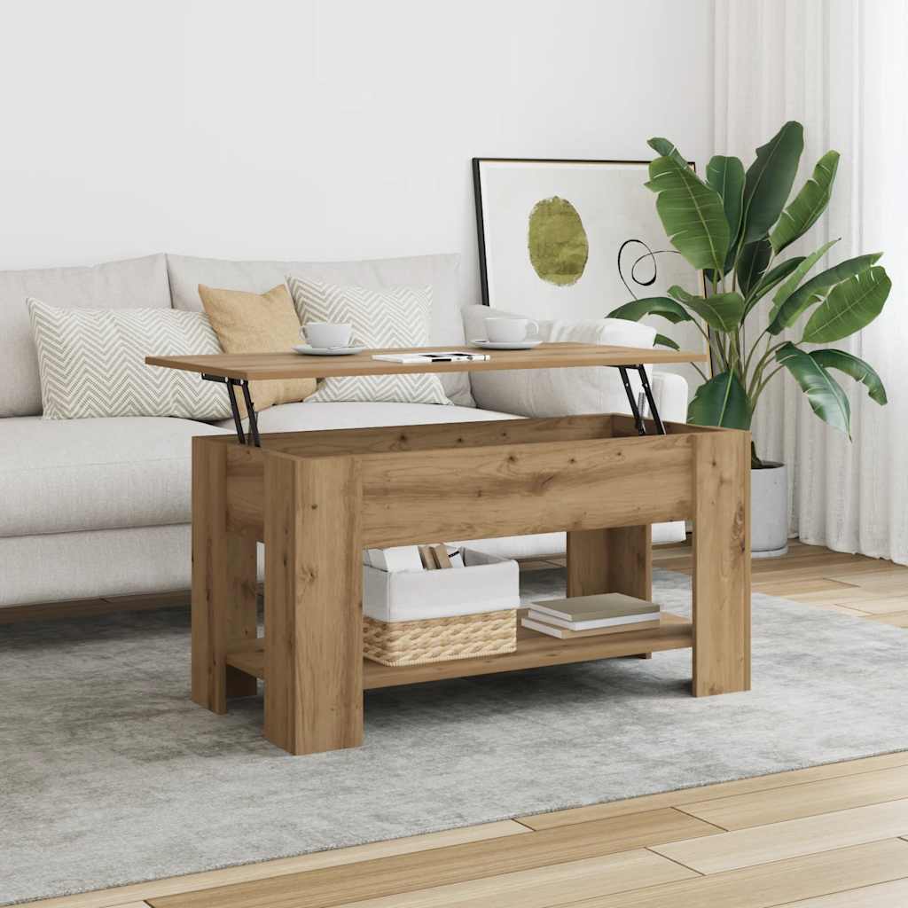 Stol za kavu Artisan hrast 101x49x52 cm izrađeno drvo