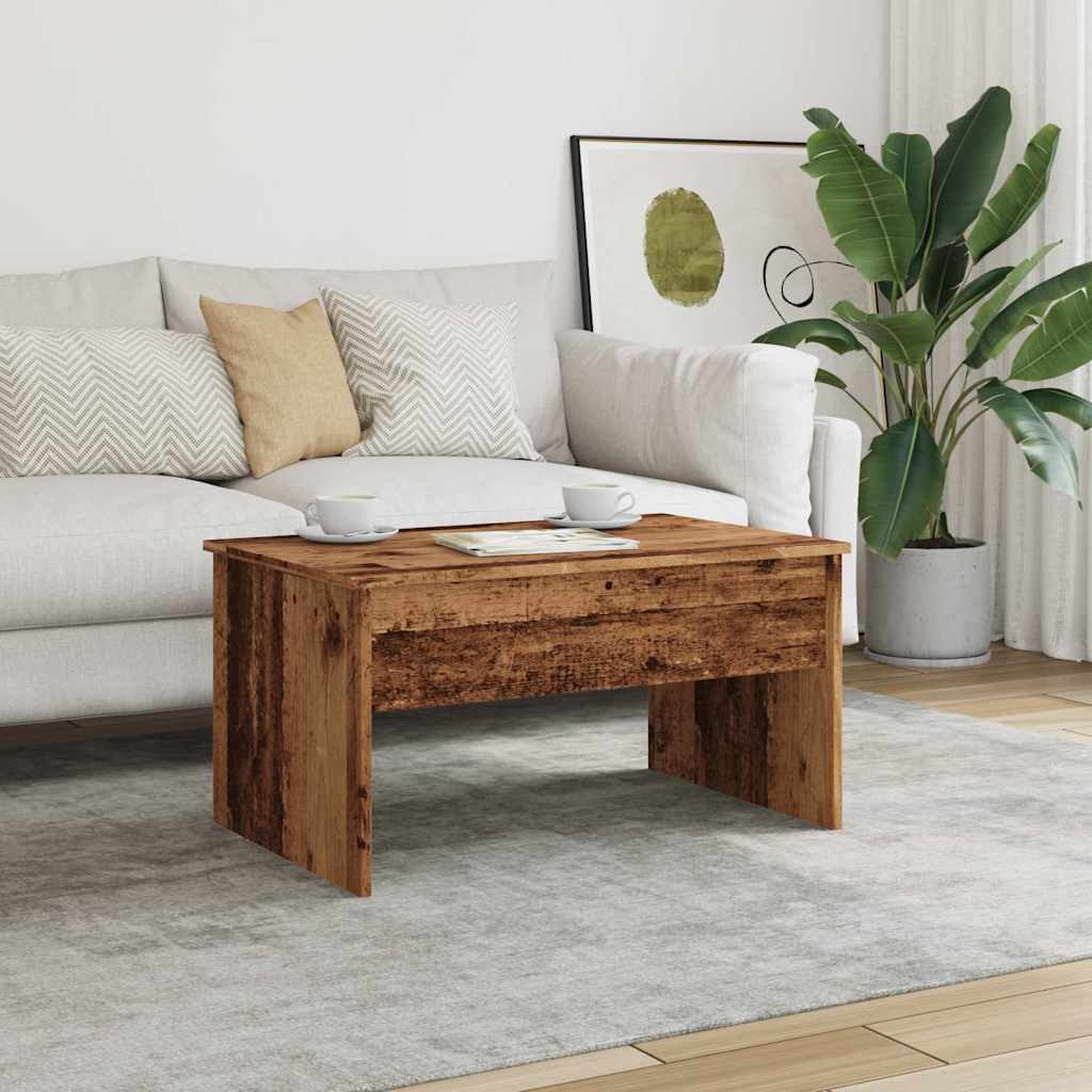 Stolić za kavu boja staro drvo 80x50,5x41,5cm konstruirano drvo
