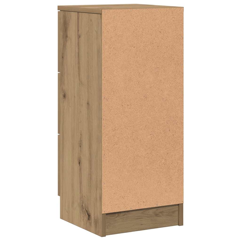 Komoda 2 kom Artisan hrast 30x30x70 cm konstruirano drvo