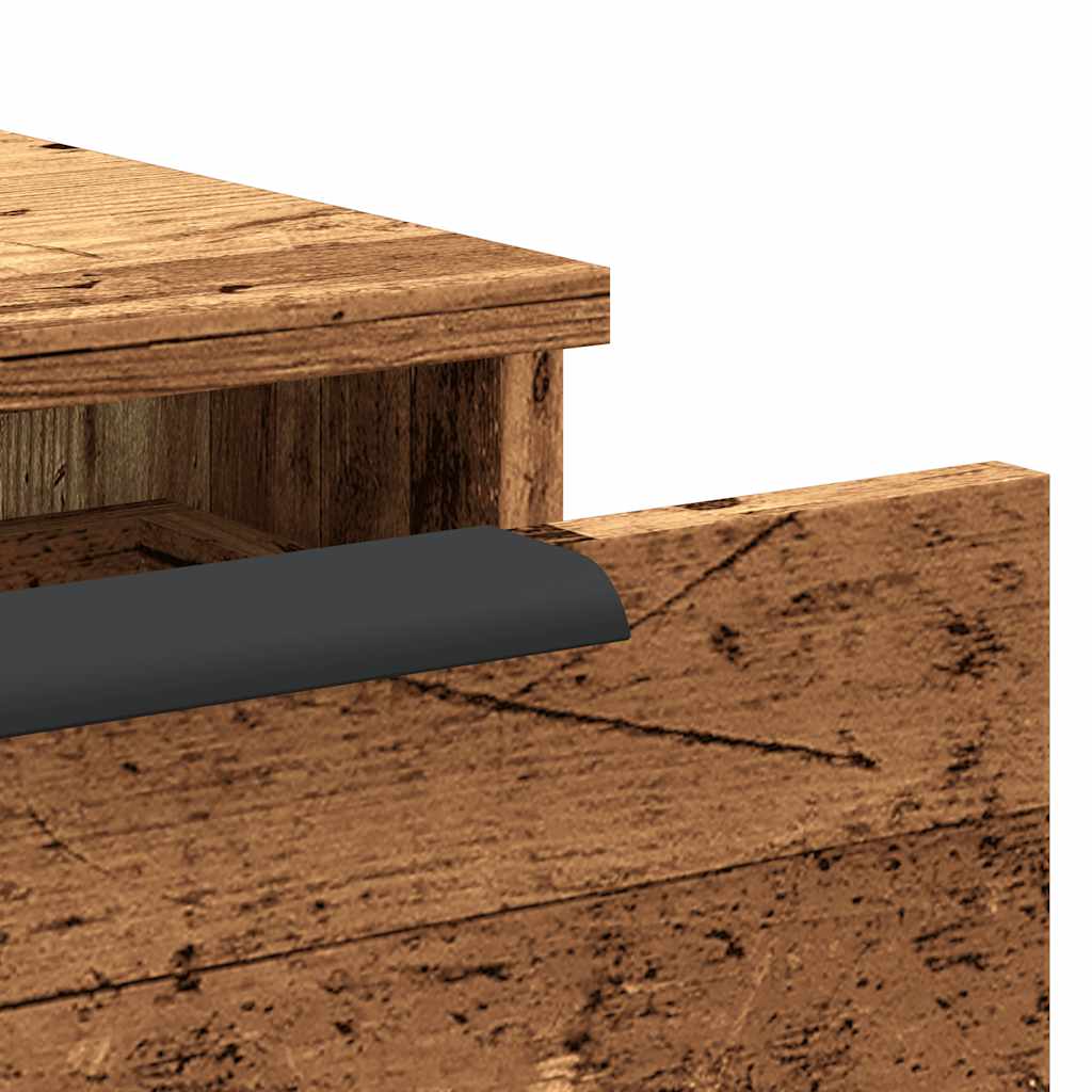 Zidni ormarić staro drvo 102x30x20 cm konstruirano drvo