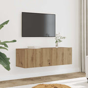 Zidni TV ormarići 2 kom boja hrasta artisan 100x30x30 cm