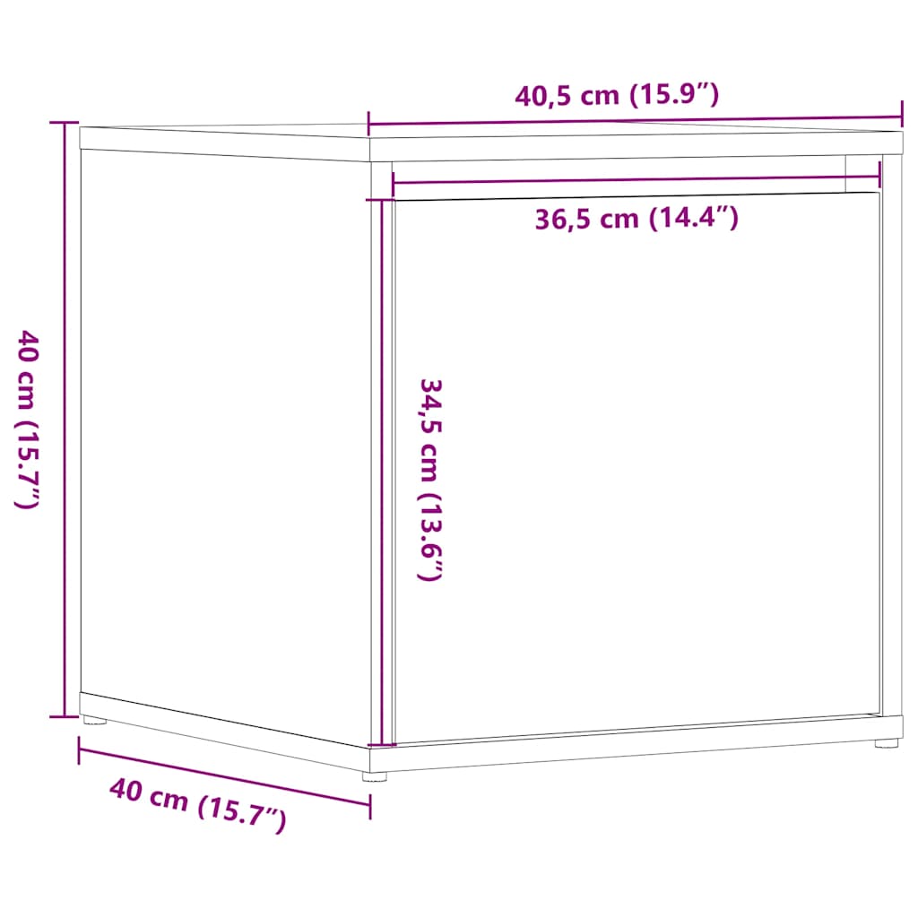 Kutija Ladica staro drvo 40,5x40x40 cm konstruirano drvo