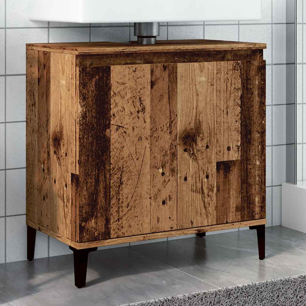 Ormarić za umivaonik boja drva 58x33x60 cm konstruirano drvo