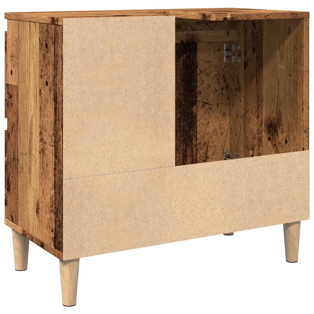 Ormarić za umivaonik boja drva 65x33x60 cm konstruirano drvo