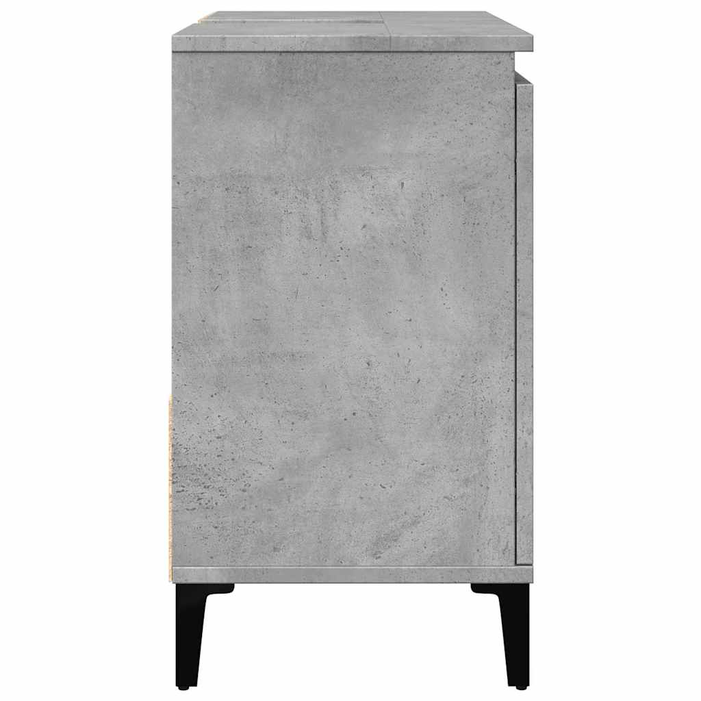 Ormarić za umivaonik boja betona 65x33x60 cm konstruiranog drva
