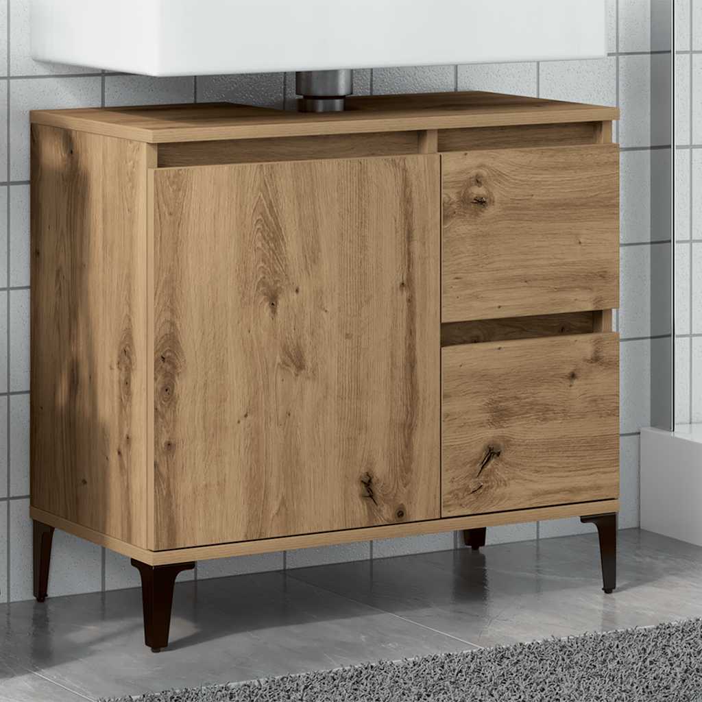 Ormarić za umivaonik boja hrasta artisan 65x33x60 cm drveni