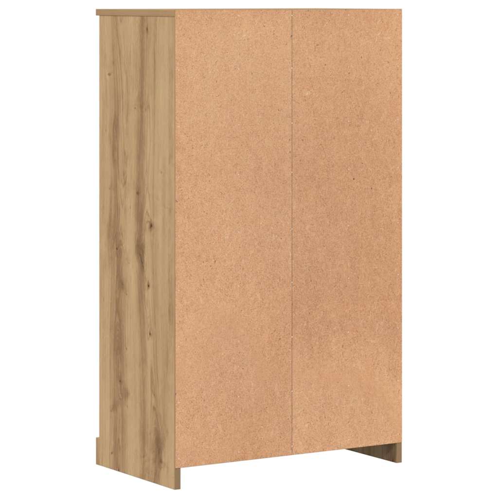 Visoka komoda boja hrasta 60x35,5x103,5 cm konstruirano drvo