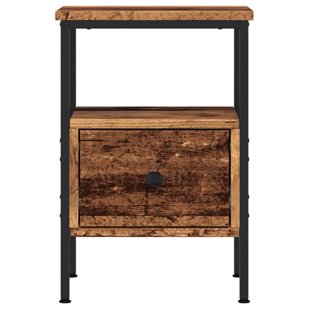 Noćni ormarići 2 kom staro drvo 34x36x50 cm konstruirano drvo