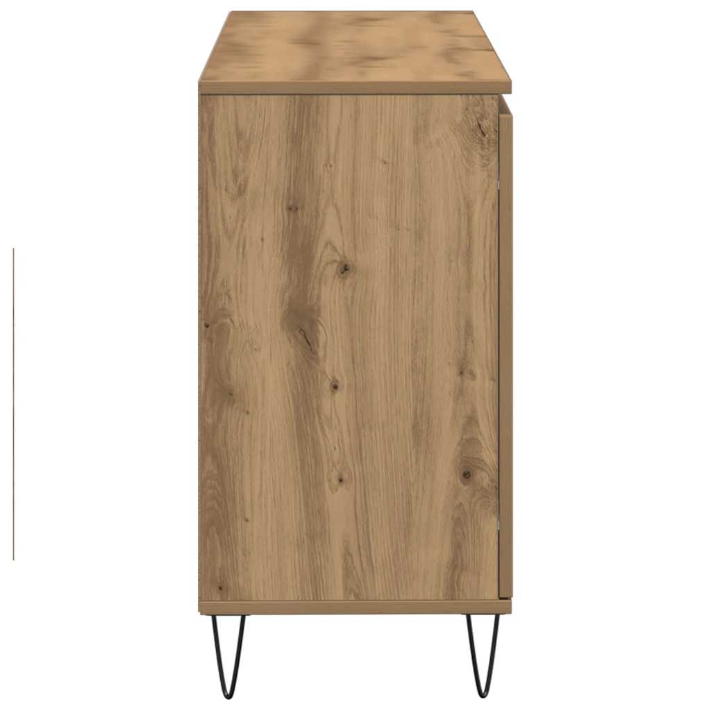 Komoda boja hrasta artisan 101,5x35x70 cm konstruirano drvo
