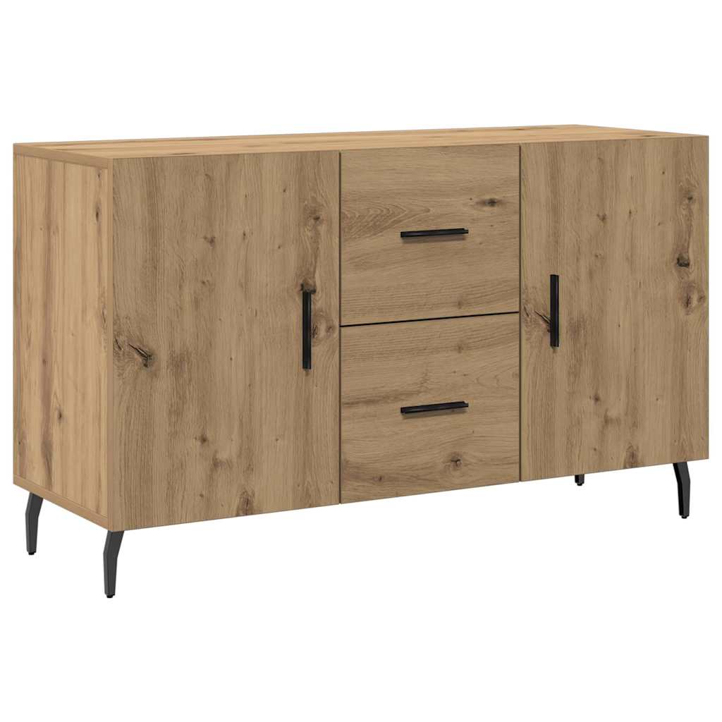 Komoda smeđa boja hrasta 100 x 36 x 60 cm od konstruiranog drva