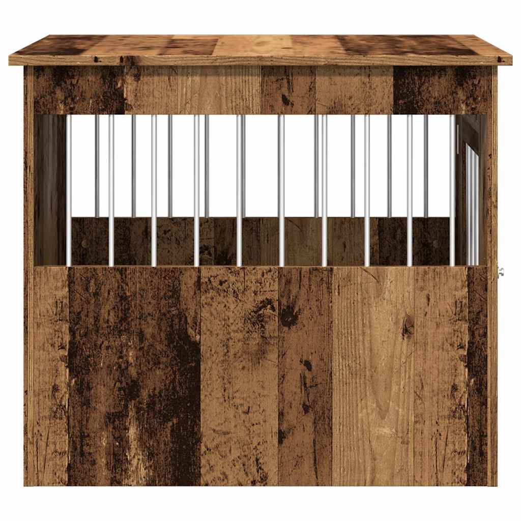 Namještaj za sanduk za pse staro drvo 55x75x65 cm izrađeno drvo