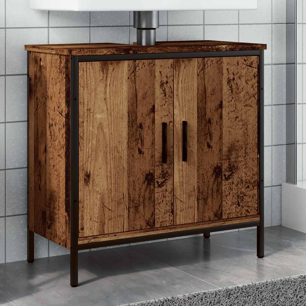 Ormarić za umivaonik boja drva 60x30x60 cm konstruirano drvo