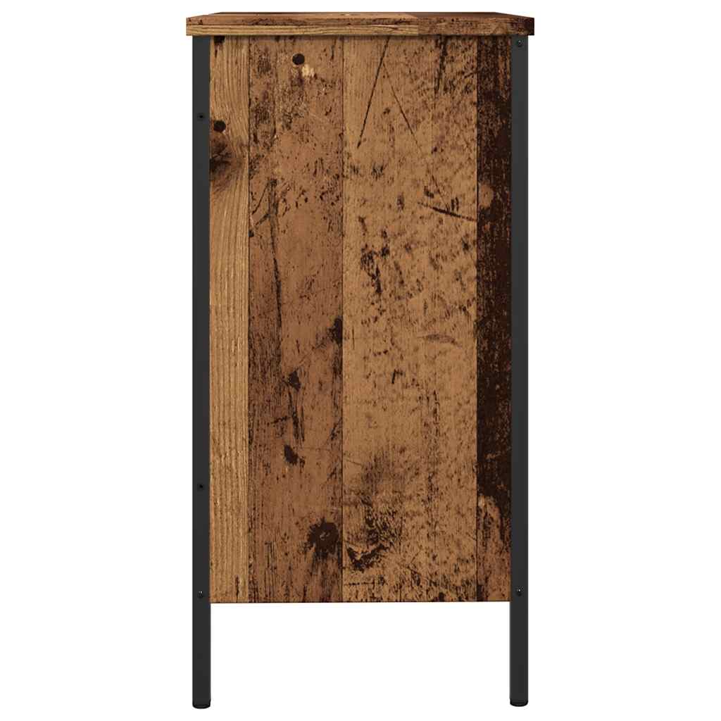 Ormarić za umivaonik boja drva 80 x 30 x 60cm konstruirano drvo