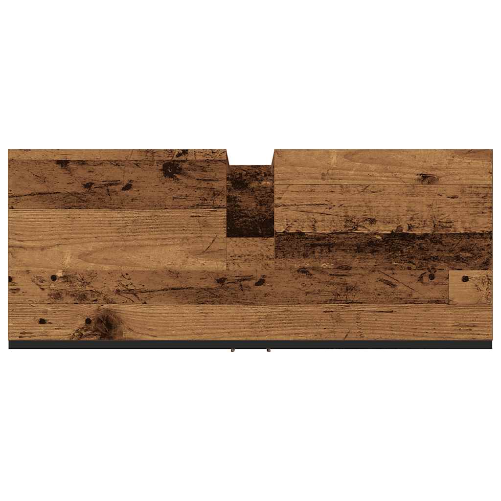 Ormarić za umivaonik boja drva 80 x 30 x 60cm konstruirano drvo