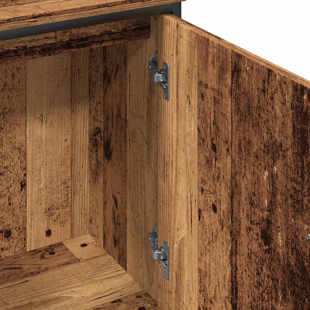 Ormarić za umivaonik boja drva 80 x 30 x 60cm konstruirano drvo