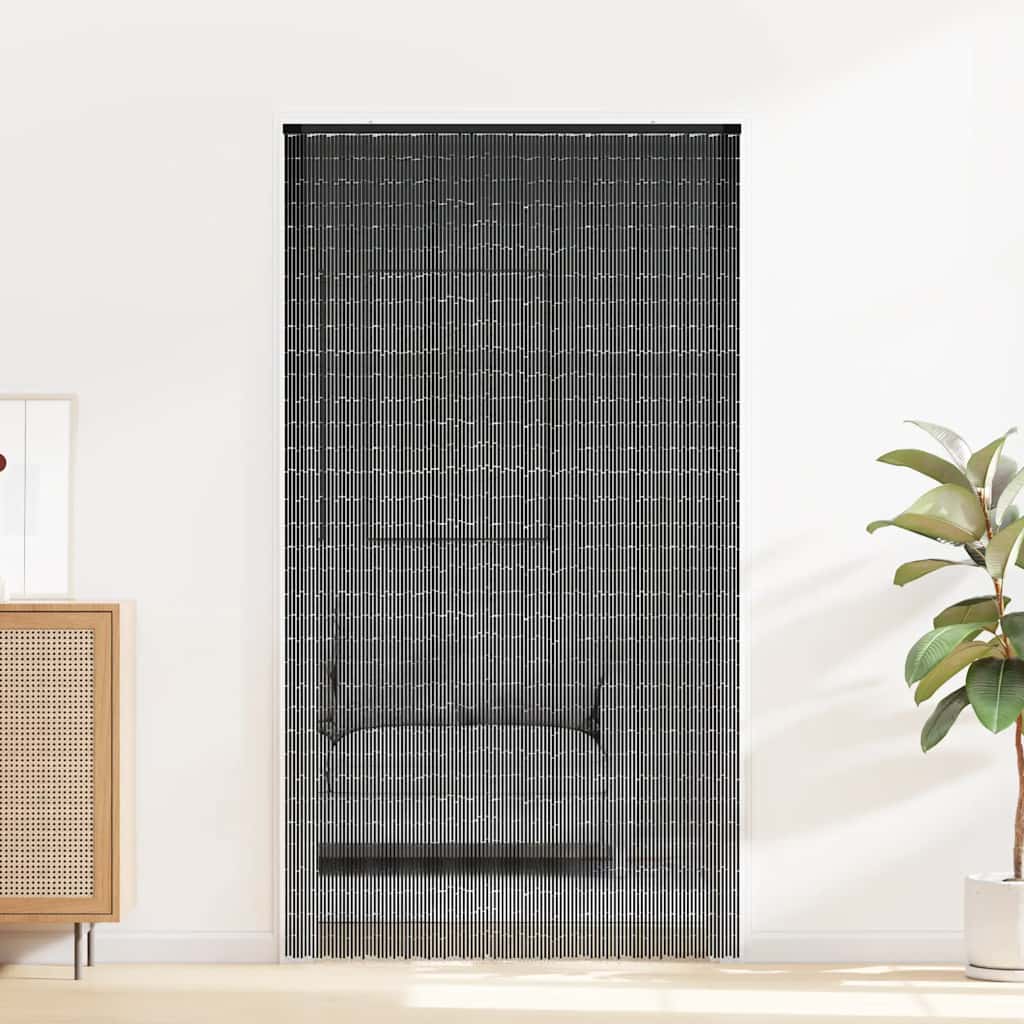 Zavjesa za vrata protiv insekata tamnosiva 120x220 cm bambus