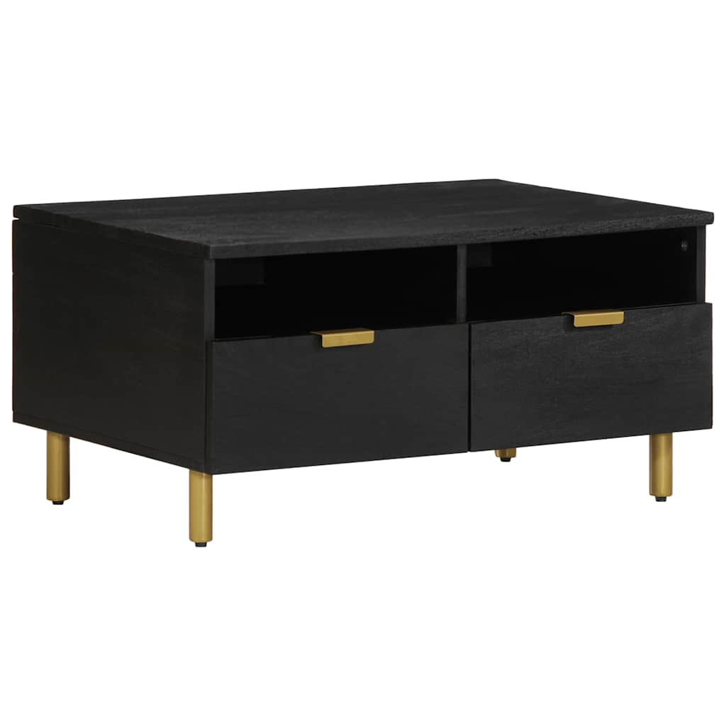 Stolić za kavu crni 80 x 54 x 40 cm od konstruiranog drva