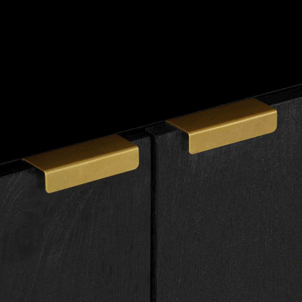 Komoda crna 60 x 33 x 75 cm konstruirano drvo