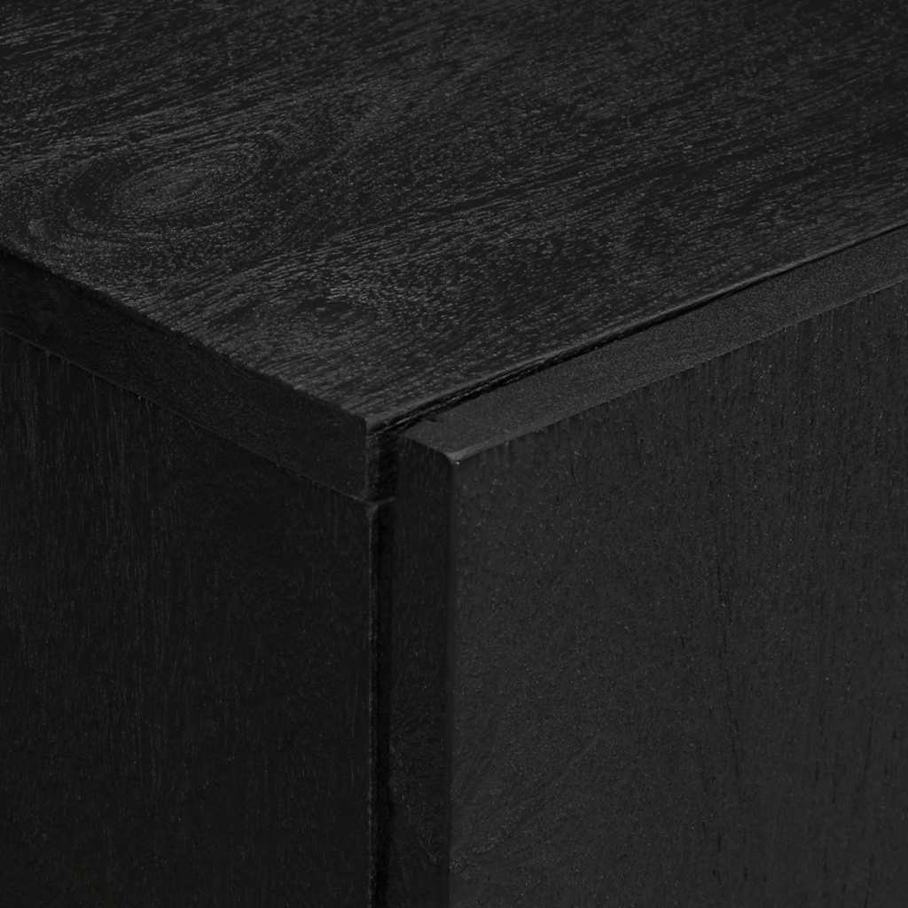 Komoda crna 60 x 33 x 75 cm konstruirano drvo