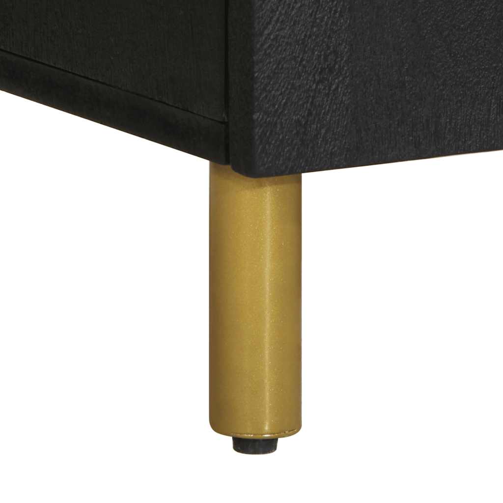 Komoda crna 60 x 33 x 75 cm konstruirano drvo