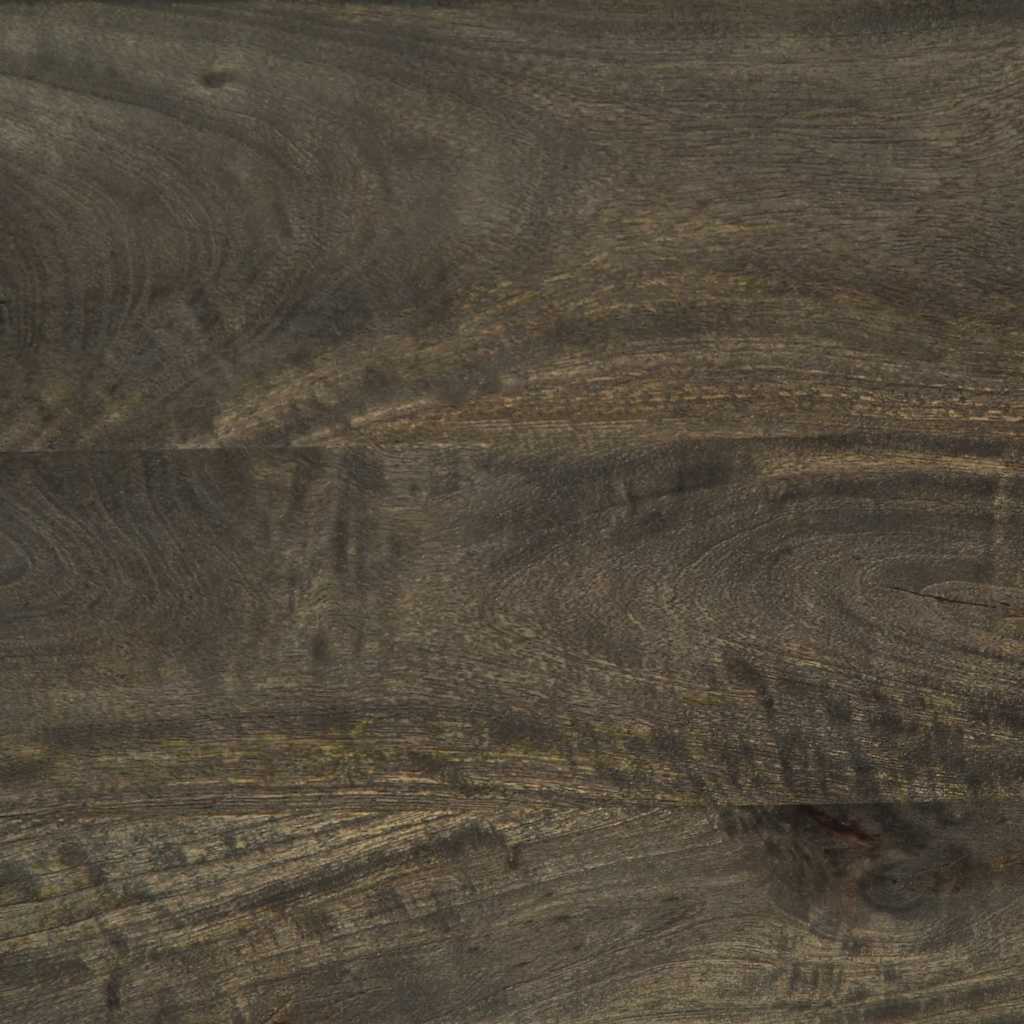 Noćni ormarić crni 40 x 33 x 46 cm od masivnog drva manga