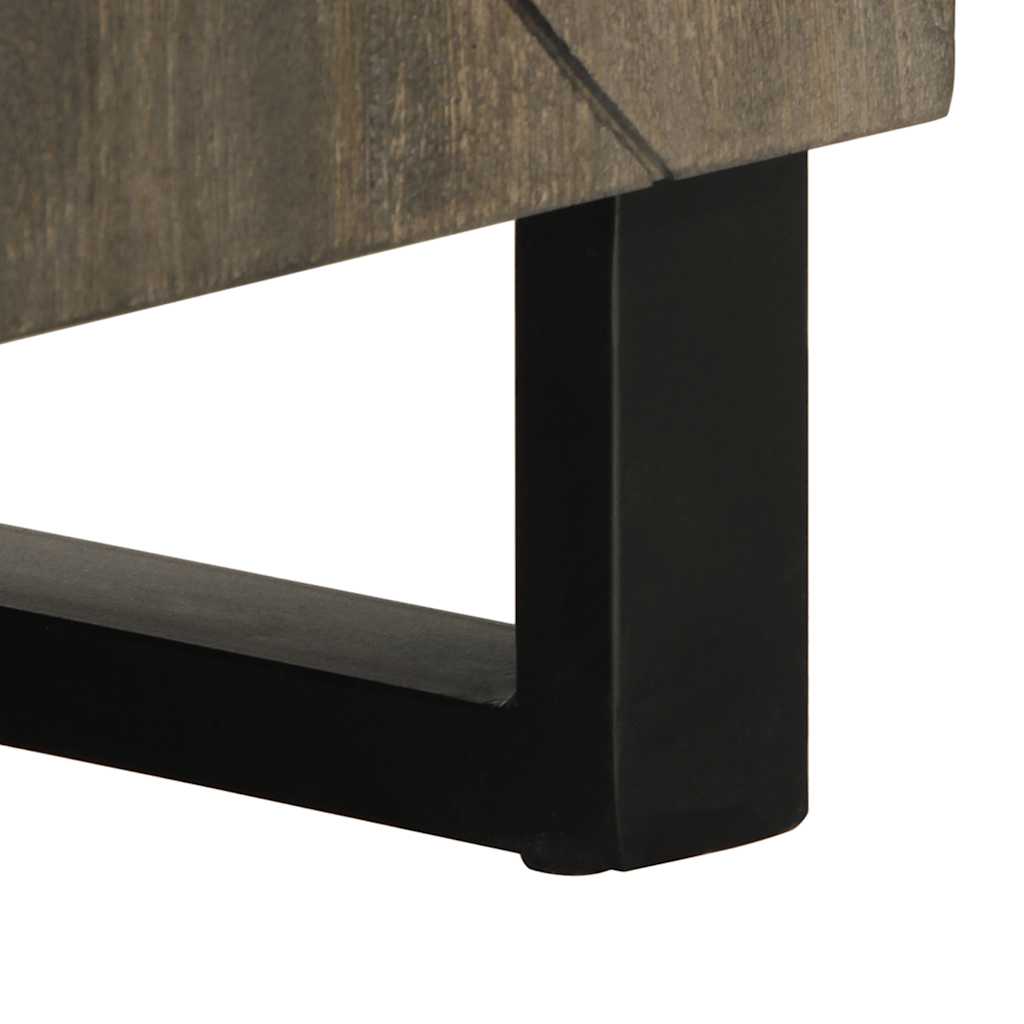 TV ormarić crni 105 x 33 x 46 cm od masivnog drva manga