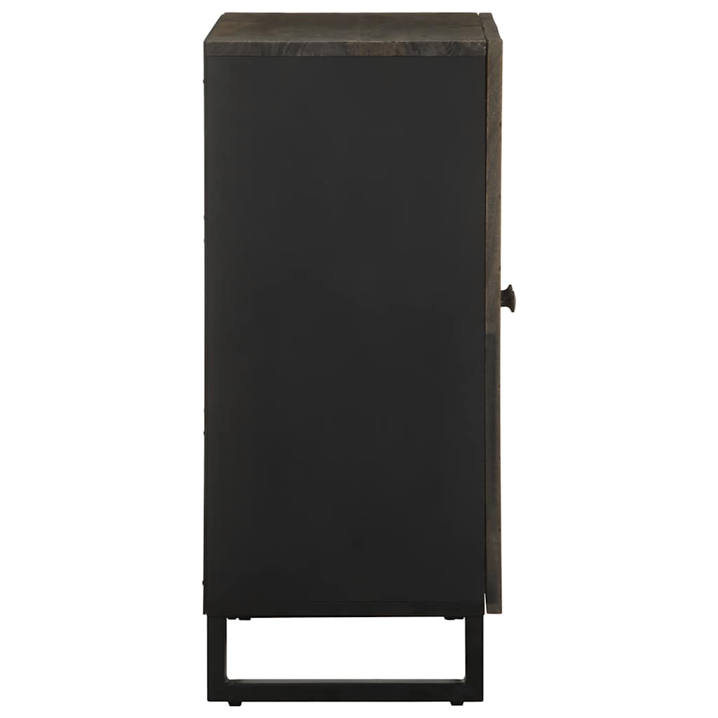 Komoda crna 60x33x75 cm Puno drvo Mango