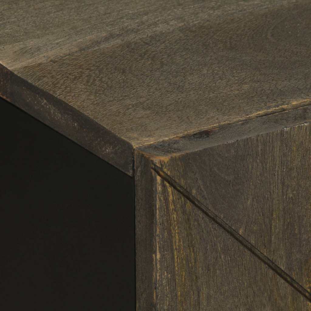 Ormarić za umivaonik crni 62x33x58 cm Puno drvo Mango