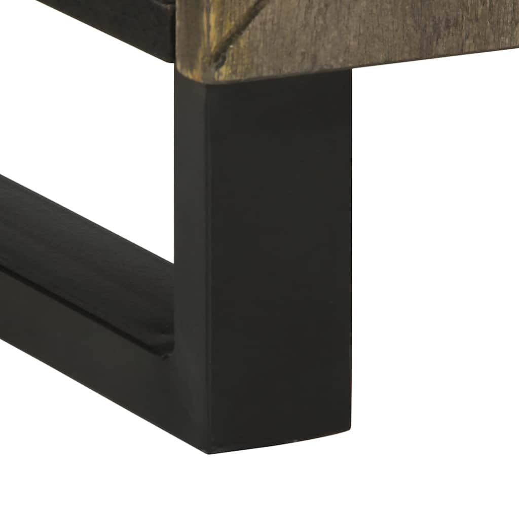 Ormarić za umivaonik crni 62x33x58 cm Puno drvo Mango