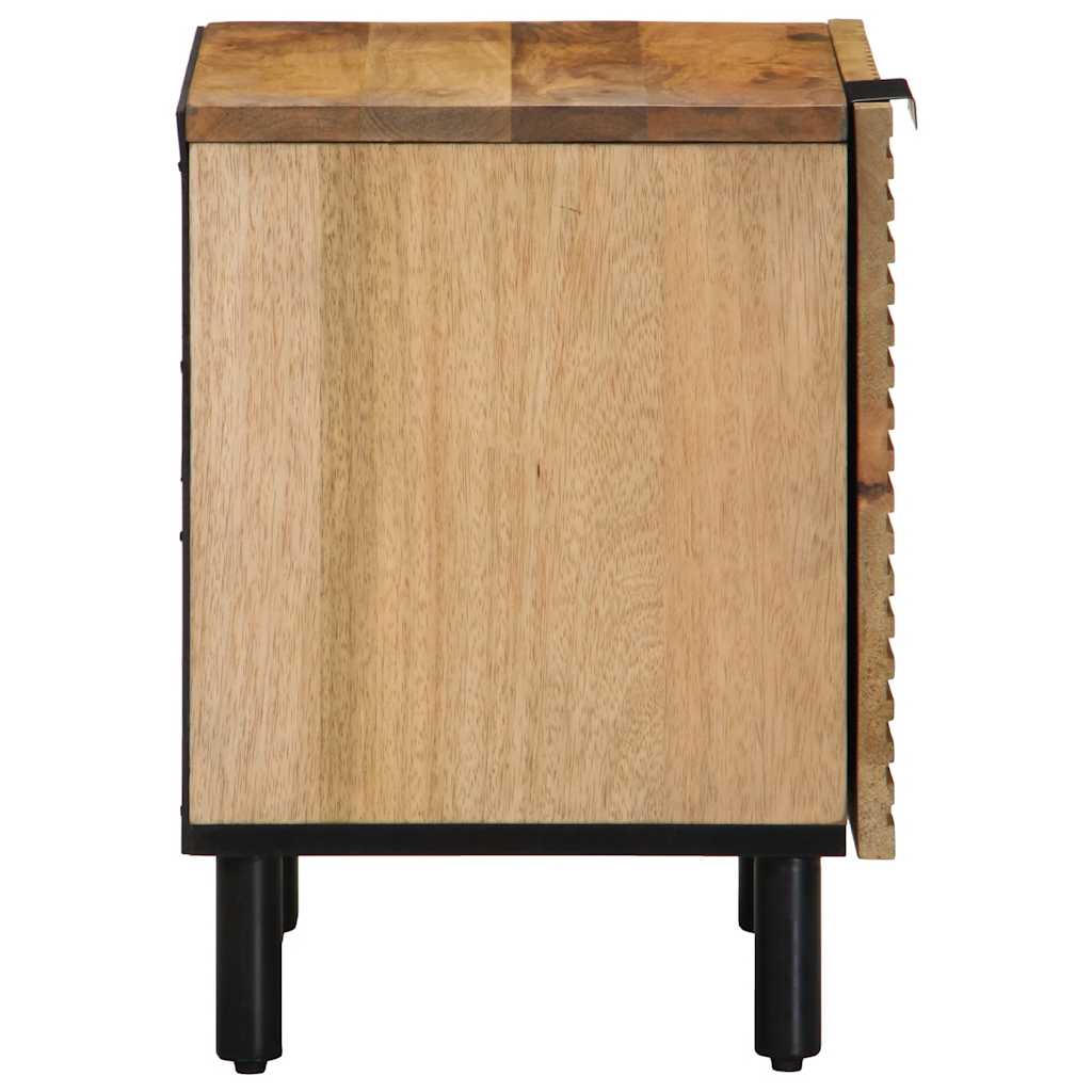 Noćni ormarići 2 kom smeđi 40x33x46 cm Puno drvo Mango
