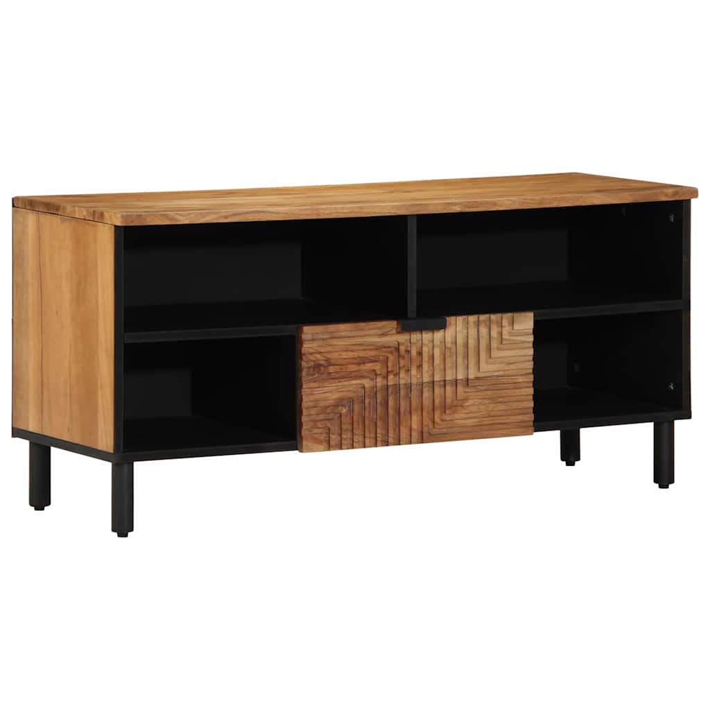 TV ormar s ladicama Smeđa 100 x 33 x 46 cm Čvrsto drvo manga