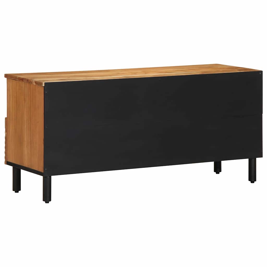 TV ormar s ladicama Smeđa 100 x 33,5 x 46 cm Čvrsto drvo manga