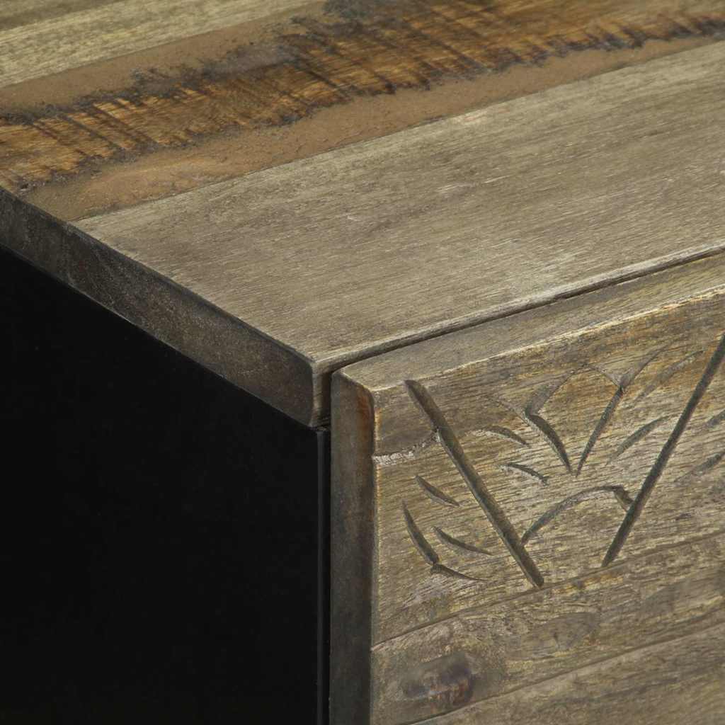 Noćni ormarići 2 kom svijetlo sivi 40x33x46 cm Puno drvo Mango