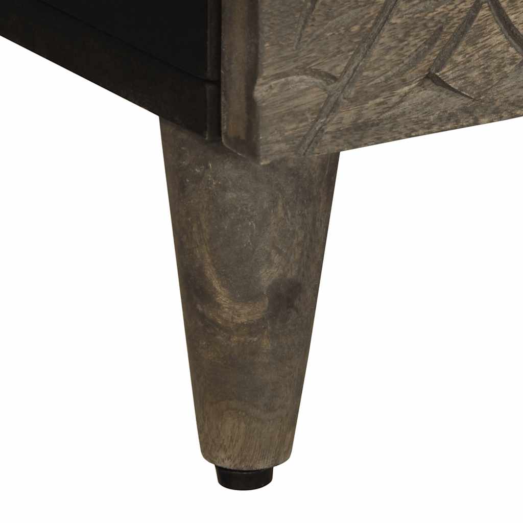 Noćni ormarići 2 kom svijetlo sivi 40x33x46 cm Puno drvo Mango